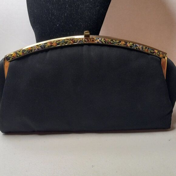 Vintage La France Tapestry Trim  Clutch - Picture 1 of 9